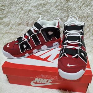 【未使用級】Nike ナイキ Uptempo モアテン Black Red AIR スニーカー MORE シューズ