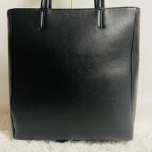 1円〜極美品●SHIPS シップス トートバッグ レザー ブラック 黒 A4収納可 ビジネス メンズ ブリーフケース 肩掛け 大容量 PC 手持ち_画像2