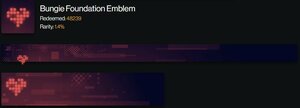 Destiny2 Emblem エンブレム - BUNGIE財団法人のエンブレム Bungie Foundation Emblem 