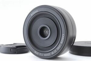 ★極美品！極薄パンケーキ単焦点レンズ☆キヤノン EF-M 22mm STM★