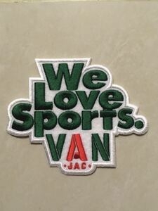 WE LOVE SPORTS VAN 刺繍フェルトアイロンワッペン