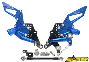 CBR250RR MC51 バックステップ青 ABS対応3ポジション＋ レーシング用6ポジション SNIPER スナイパー SP0096BL