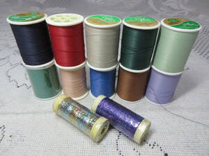  quilt thread together 10 piece + lame thread 2 piece 5-88