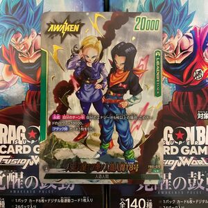 ドラゴンボール フュージョンワールド 人造人間 17号　18号 リーダー パラレル 覚醒の鼓動 リーパラ 