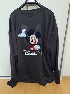 【新品】ディズニー/Disney100周年ミッキーサガラ刺繍スウエットLLサイズ