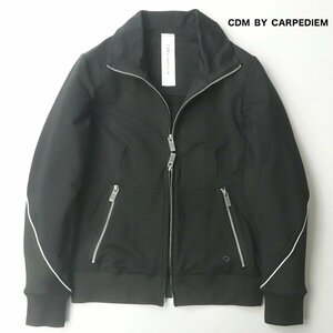 極美品 CDM BY CARPEDIEM シーディーエム バイ カルペディエム ダブルジップ トラックジャケット 黒 ブラック M【参考価格￥26,400-】