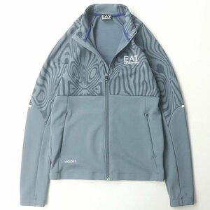 美品 EA7 ジョルジオ・アルマーニ EMPORIO ARMANI ジャージ トラックジャケット シアン XS ブルゾン スポーツ【参考価格￥22,000-】