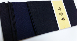  man's obi / iron navy blue [ new goods ]