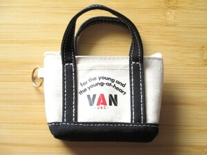 VAN JAC 『 アーチロゴ トートバッグ型 ミニポーチ 小物入れ 』 コインケース カードケース 未使用品 ヴァンヂャケット