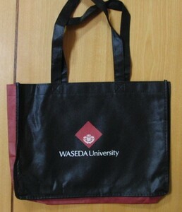 早稲田大学　トートバッグ　エコバッグ　不織布　Waseda University