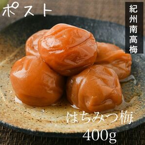 ポスト【訳あり】はちみつ梅干し400g 和歌山県産紀州南高梅 農家直送 野菜果物 紀州南高梅 梅干 柔らかい 産地直送 農家直送