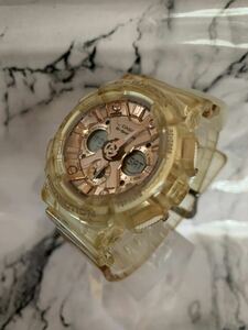 【1円〜売り切り】【電池交換済】カシオCASIO G-SHOCK ユニセックス　クォーツ GMA-S120SR デジアナ