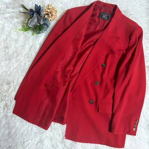 [ beautiful goods ] BURBERRY Burberry Burberrys Burberry z long sleeve double button jacket largish red (240505-ss-2)
