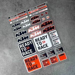 ★アウトレットセール★新品 MotoGP RACING KTM レーシング ステッカー 26 x 18 cm 反射 KTM READY TO RACE シール デカール アクセサリー