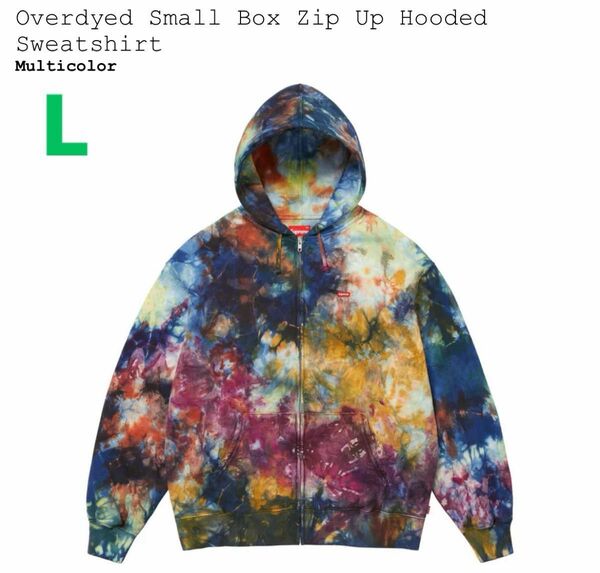 Supreme Overdyed Small Box Zip Up Hooded Sweatshirt