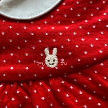 SALE 即決　新品　ミキハウス　ワンピース　90 日本製　赤　女の子 キッズ 子供服 半袖ワンピース_画像5