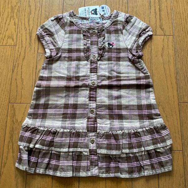 SALE 即決 新品 ミキハウス ワンピース 100 女の子 半袖ワンピース
