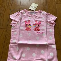 SALE 新品　ミキハウス　半袖Ｔシャツ　100 ピンク ホットビスケッツ Tシャツ_画像2