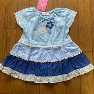 SALE 新品　マッカ　ワンピース　90 女の子 チュニック 半袖ワンピース キッズ ベビー服 