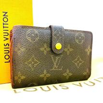 極美品ルイヴィトン がま口 二つ折り財布 ウォレット モノグラム ポルトフォイユ LOUIS VUITTON M61663_画像1