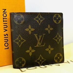 R462 未使用級ルイヴィトン 二つ折り財布 マルコ モノグラム ポルトフォイユ ウォレット M61675 LOUIS VUITTON