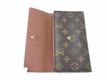 1円 ■美品■ LOUIS VUITTON ルイヴィトン M61215 モノグラム ポルトトレゾール インターナショナル 三つ折り 長財布 ブラウン系_画像3