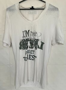 ドルチェアンドガッバーナ D&G メンズ 半袖 Tシャツ Mサイズ イタリア製 半袖Tシャツ トップス カットソー ロゴ T ホワイト 