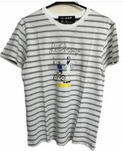 新品 未使用 ゴル リンネコラボ メンズ 半袖 Tシャツ Mサイズ トップス gol. rinne ボーダーTシャツ トップス サッカー フットサル ウェア_画像1