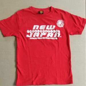 新日本プロレス Tシャツ ライオンマーク 赤 150サイズ キッズL