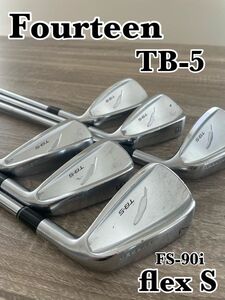 FOURTEEN フォーティーン TB-5 FORGED アイアン #5-PW 6本　S