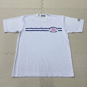 Y654/( used ) Tochigi prefecture genuine hill woman high school gym uniform 1 point designation goods /. name entering / largish / short sleeves :O size / dress length : approximately 70cm/ width of a garment : approximately 53.5cm/ dirt equipped /NIKKO/. industry raw goods 