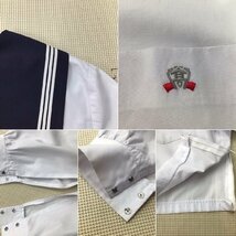 O425/(中古)兵庫県 高砂高校 セーラー服 上下セット /LL/W72/合服セーラー/夏スカート/しもかわ/長袖/夏服/夏用/女子学生/制服/学生服_画像6