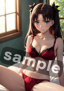 Fate/stay nightfeito. slope .T0502 Vol.9 same person A4 art poster illustration fan art beautiful young lady anime cosplay 