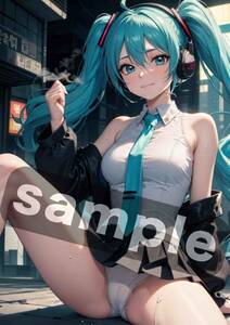 Vocaloid ボカロ 初音ミク T0517 Vol.9 同人 A4 アート ポスター イラスト ファンアート 美少女 アニメ コスプレ