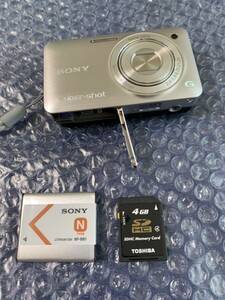 美品　動作品　SONY ソニー Cyber-shot DSC-WX5 サイバーショット デジタルカメラ HD AVCHD 2.4-5.9/4.25-21,25 4GB メモリーカード付き