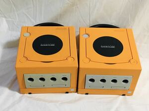  Game Cube body orange 2 piece Junk reading included defect DOL-001