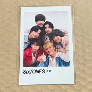 SixTONES 音色 初回盤B 特典 ポラロイド風カード