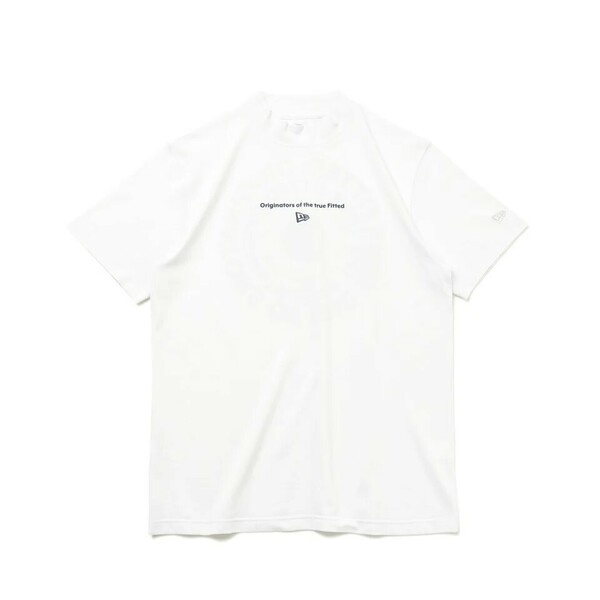 ★新品★ NEWERA GOLF 半袖 鹿の子 モックネック Tシャツ Circle OOTTF ホワイト 　XLサイズ　ゴルフ