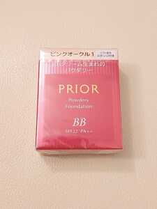 新品 資生堂プリオール 美つやBBパウダリー ピンクオークル１ 5in1高機能BBクリームファンデーション エイジングケア ソフト起毛スポンジ付