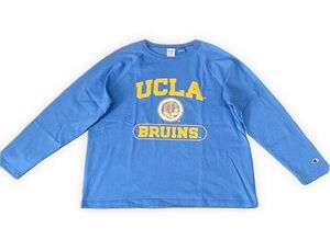 米国製 MADE IN USA チャンピオン Tシャツ 長袖 ラグラン T1011 UCLA BRUINS カリフォルニア大学 ブルー XL [b5-0044]