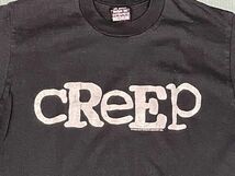 90’s オールドゴースト Old Ghost グリグレー John Grigley Tシャツ CReEP 1992コピーライト ブラック 黒 M [l-0934]_画像3