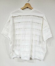 HaaT　イッセイミヤケ　半袖Tシャツ　ホワイト　２_画像4