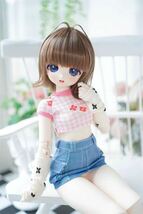 BJDドール用ウィッグ 8-9インチ MDD/kumako/DDサイズ通用 全3色 1/3 球体関節人形 doll_画像5