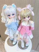 BJDドール用衣装セット MDD/kumako/MSDサイズ通用 双子 全2色 球体関節人形 doll_画像2