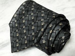 699円～ VERSACE ネクタイ ダークグレー系 メデューサ 小紋 (GB1)