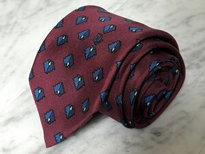 699 jpy ~ Christian Dior necktie bordeaux red wine red one Point Logo (R1)