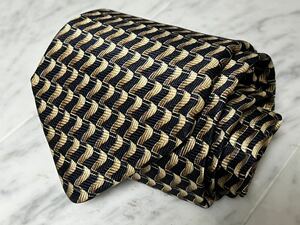 699円～ VALENTINO ネクタイ ネイビー系 パターン 総柄 (B1)