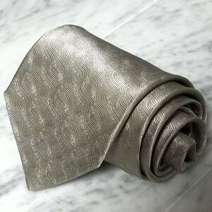 [ unused . close ] 699 jpy ~ LOEWE necktie silver gray series wave pattern wave . pattern (GB2)