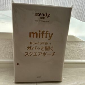 steady6月号付録　miffyポーチ