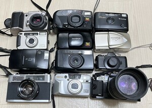 カメラ コレクション ＊フィルムカメラ 一点デジカメ 12点 ＊OLYMPUS ZOOM μ Ⅱ115 VF AF-1 TWIN PENTAX FUJIFILM PENTAX 他　ジャンク品